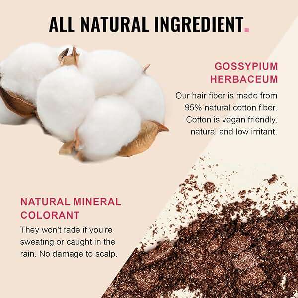 Hair Building Fibers for Thinning Hair for Women & Men, 27.5g, Bald Spot Cover Up Hair Thickening Powder with Applicator Pump, Hair Fibers Barber Enhancement Spray (Dark Brown) - Image 4