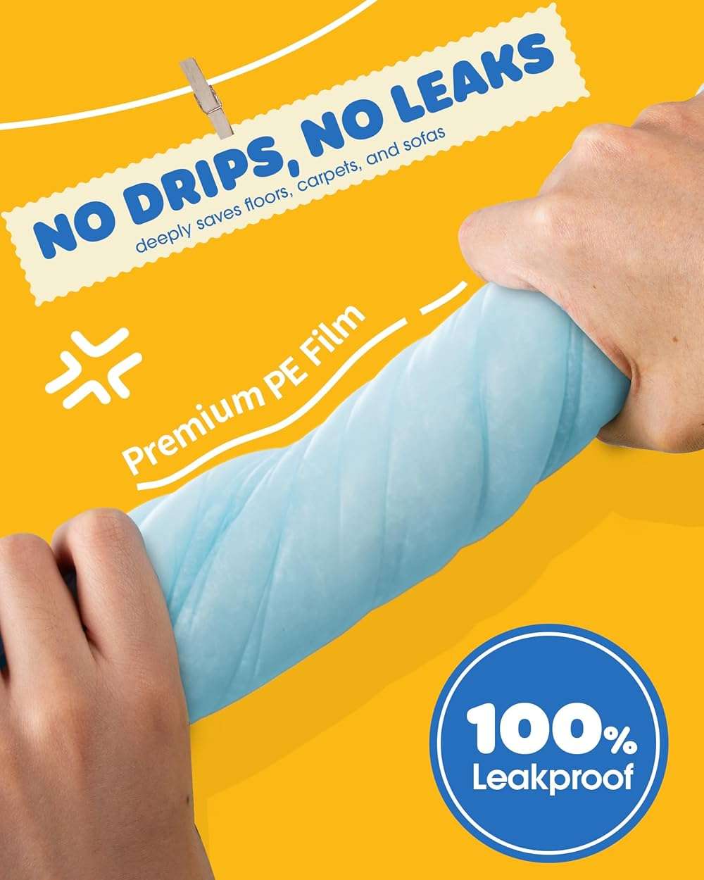 50-Pack Extra Large Pee Pads - 34" x 28" Puppy Pads for Dogs with 6-Layer Leakproof Protection, Disposable and Quick-Dry Dog Pads with High Absorbency for Easy Potty Training - Image 5