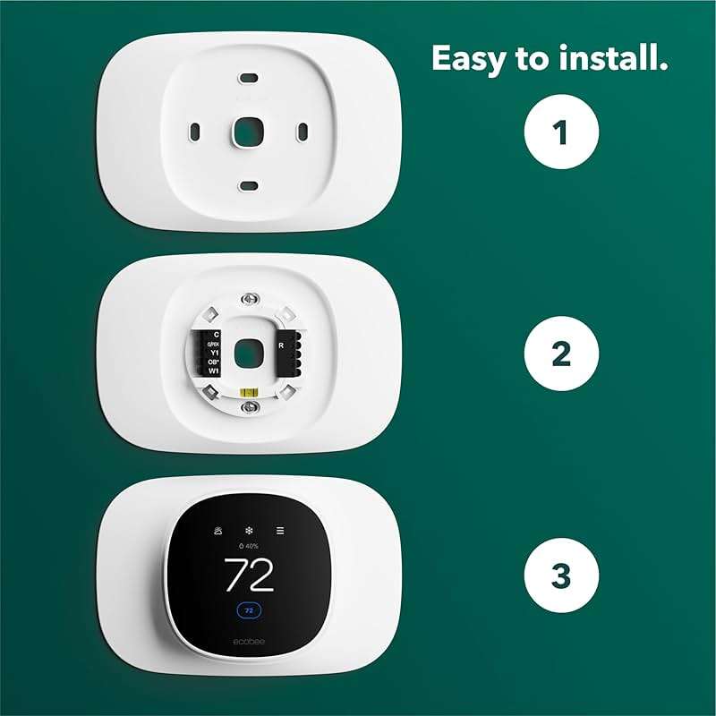 ecobee Trim Plate for Smart Thermostat Essential Only - Programmable WiFi Thermostat Accessory - Image 2