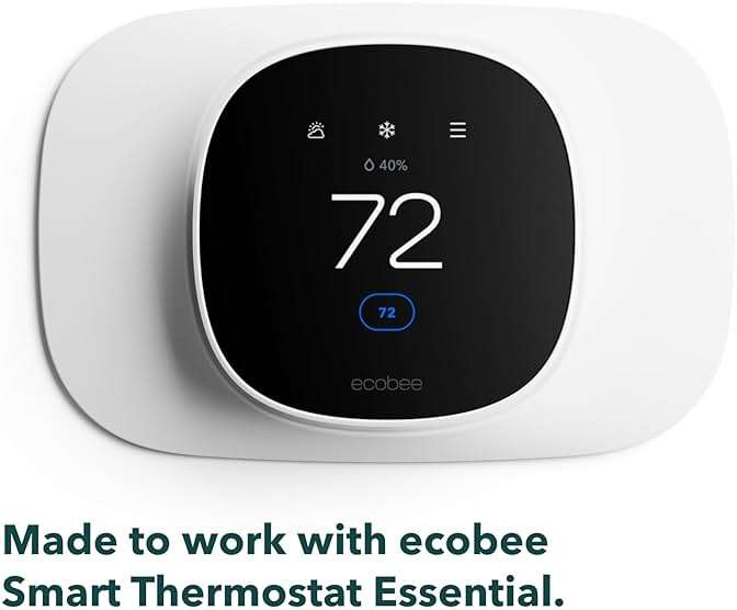 ecobee Trim Plate for Smart Thermostat Essential Only - Programmable WiFi Thermostat Accessory - Image 3