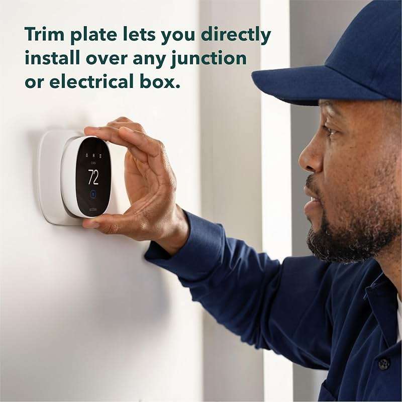 ecobee Trim Plate for Smart Thermostat Essential Only - Programmable WiFi Thermostat Accessory - Image 7