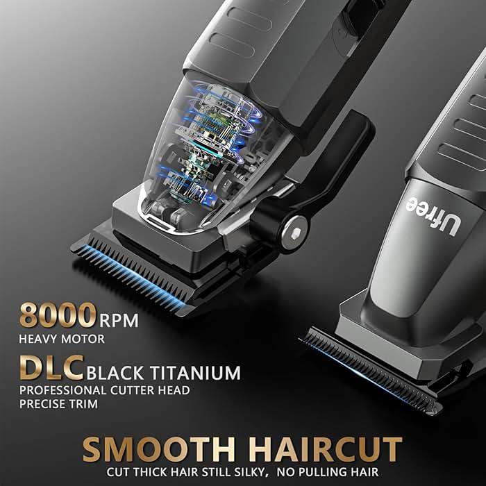 Ufree Professional Clippers and Trimmers Set, Cordless Hair Clippers for Men, Barber Clippers Set with Travel Case - Image 2