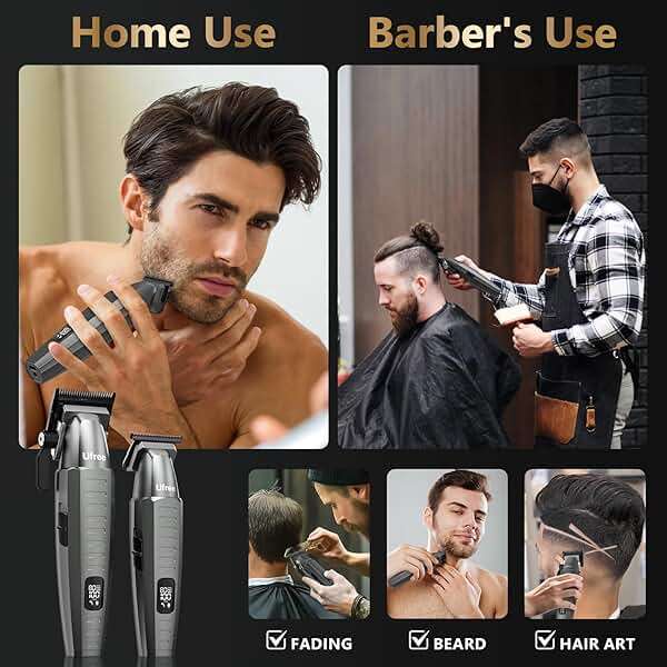 Ufree Professional Clippers and Trimmers Set, Cordless Hair Clippers for Men, Barber Clippers Set with Travel Case - Image 5