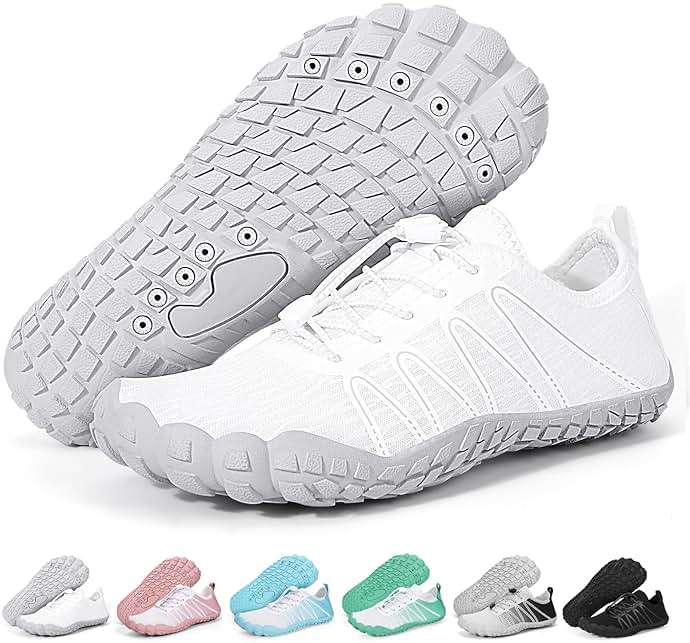 FANGARDEN Hike Barefoot Shoes Women Men Footwear, Wide Toe Box Water Shoes, Quick-Dry Zero Drop Comfortable & Non-Slip Pro Barefoot Beach Swim Minimalist Grounding Shoe for Walking Hiking - Image 1