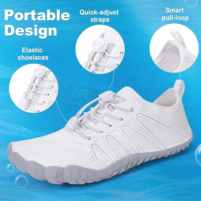 FANGARDEN Hike Barefoot Shoes Women Men Footwear, Wide Toe Box Water Shoes, Quick-Dry Zero Drop Comfortable & Non-Slip Pro Barefoot Beach Swim Minimalist Grounding Shoe for Walking Hiking - Image 2