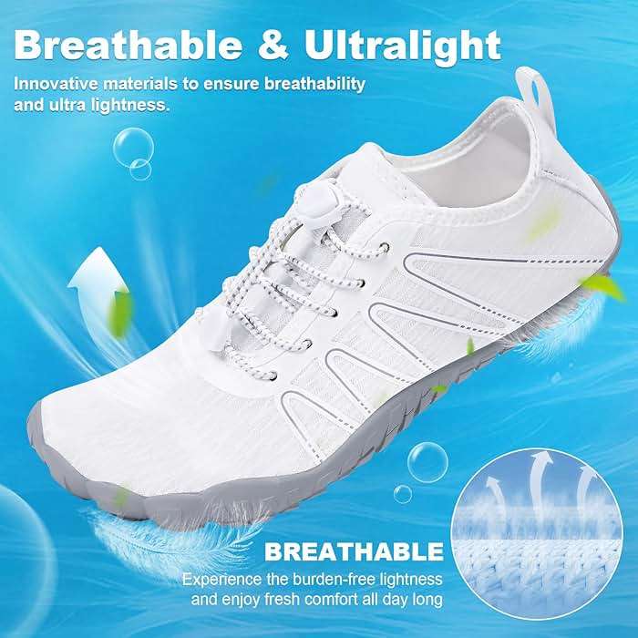 FANGARDEN Hike Barefoot Shoes Women Men Footwear, Wide Toe Box Water Shoes, Quick-Dry Zero Drop Comfortable & Non-Slip Pro Barefoot Beach Swim Minimalist Grounding Shoe for Walking Hiking - Image 3