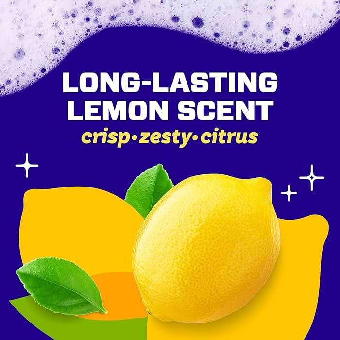 Mr. Clean Magic Eraser Sponge, Bathroom Cleaner, Shower Cleaner, Tub Cleaner, Soap Scum Remover, Bathroom Cleaning Supplies, Dawn Cleaning Power with Lemon Scent, 2 in 1 Bath, 5ct - Image 8