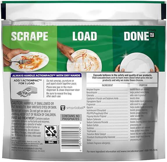 Cascade Platinum Dishwasher Pods, Dishwasher Detergent, Dish Detergent Soap, Fresh, 12 count - Image 10