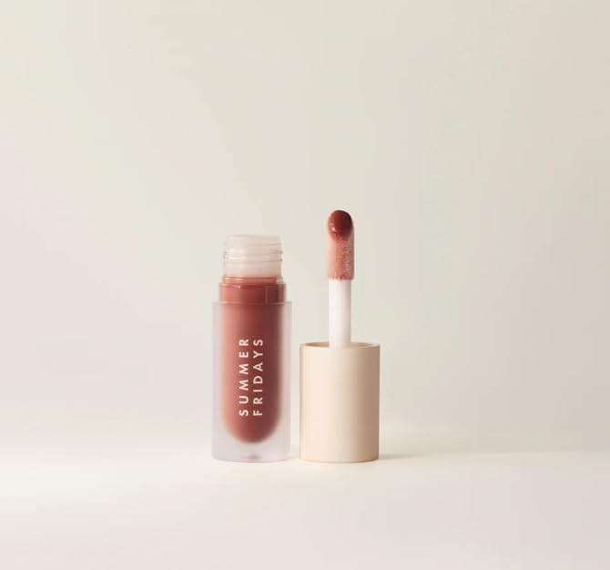 Summer Fridays Dream Lip Oil in Warm Beige & Complimentary Sheet Masque - Image 1