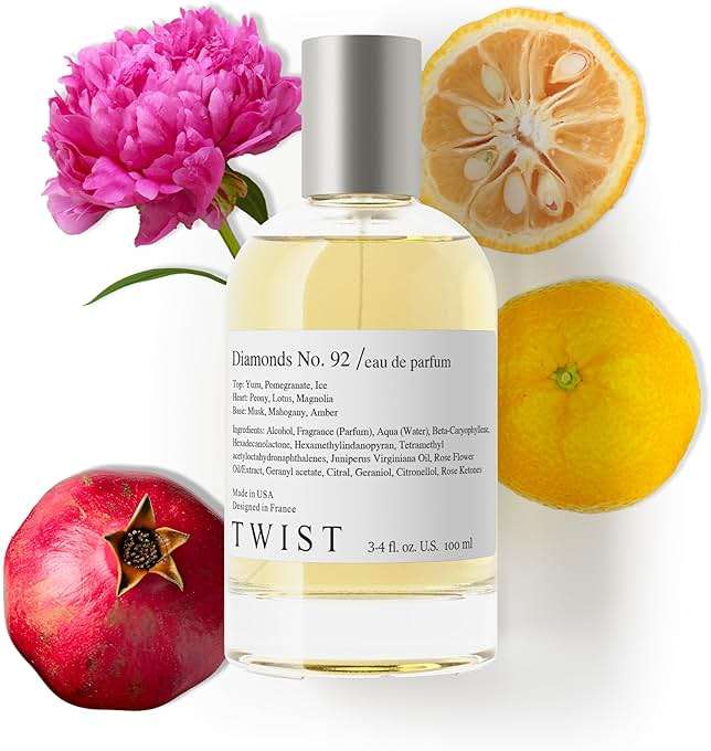 Twist Diamonds No. 92 - Eau De Parfum Inspired by Ver. Bright Crystal EDP, Long-Lasting Perfume For Women, Fruits & Magnolia, Clean Ingredients, Fragrance - Spray 100 ml | 3.4 fl. oz. - Image 1