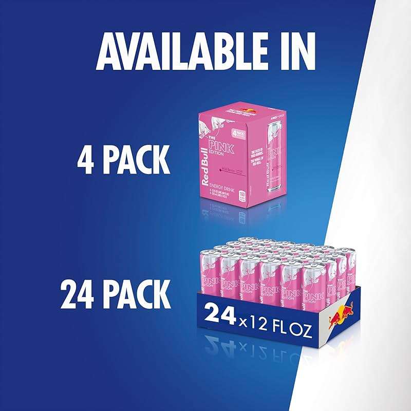Red Bull Wild Berries, Pink Edition, with 114 mg Caffeine plus Taurine & B Vitamins, 12 Fl Oz, Pack of 24 Cans - Image 8