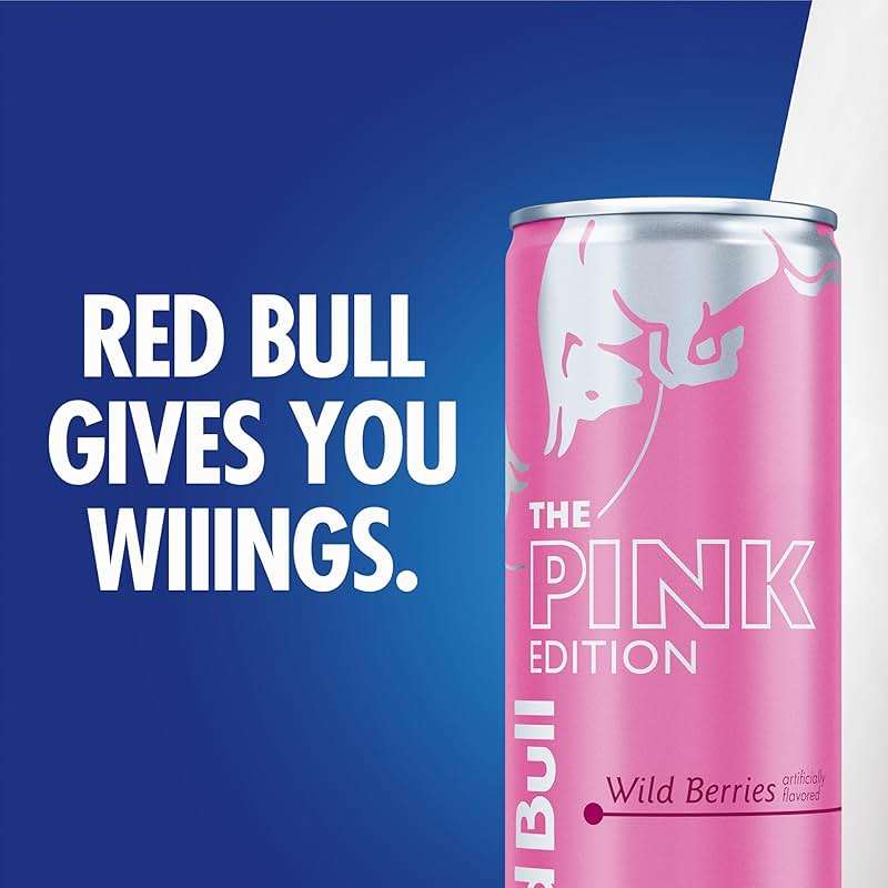 Red Bull Wild Berries, Pink Edition, with 114 mg Caffeine plus Taurine & B Vitamins, 12 Fl Oz, Pack of 24 Cans - Image 9
