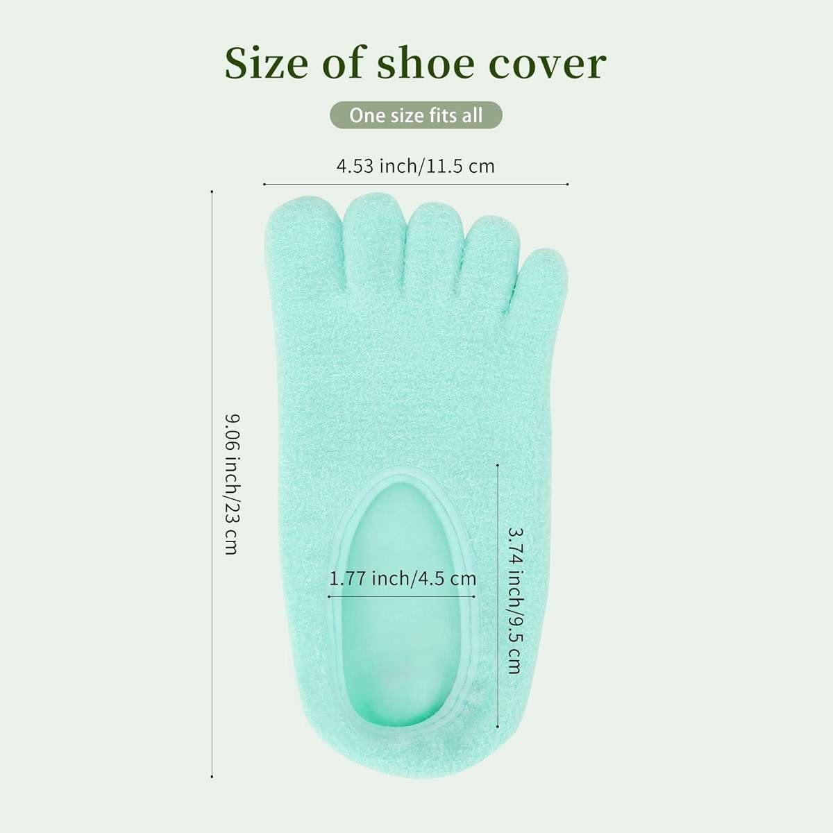 Zxfuture 5-Toe Gel Moisturizing Socks for Dry Cracked Heels - Aloe & Shea Infused Hydrating Foot Care, Soft Fuzzy Spa Socks for Women & Men (Large) - Image 2
