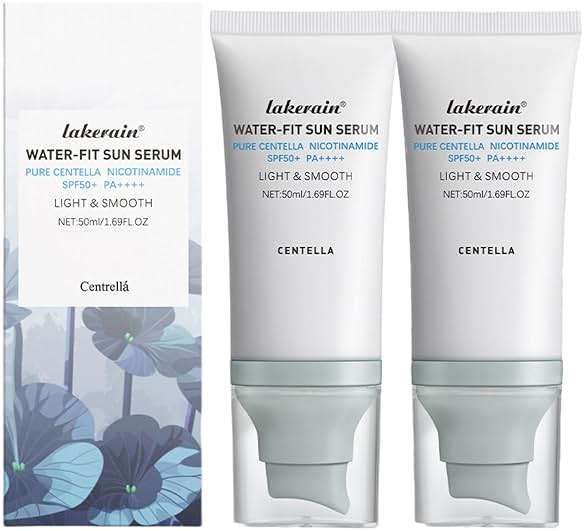 2 PCS Centella Sunscreen SPF 50, PA++++ Centella Water-Fit Sun Serum, for All Skin Type Nourishing Protection and UV Defen. ﻿ - Image 1