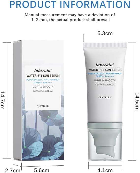 2 PCS Centella Sunscreen SPF 50, PA++++ Centella Water-Fit Sun Serum, for All Skin Type Nourishing Protection and UV Defen. ﻿ - Image 7