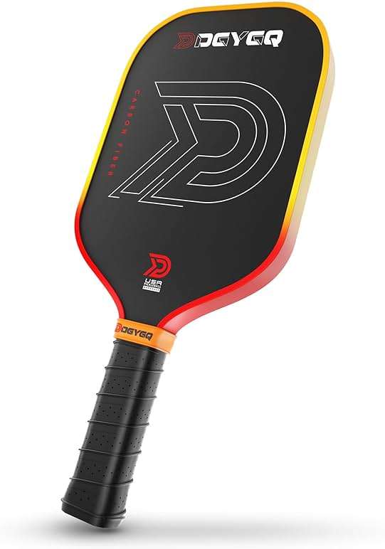 DGYGQ Pickleball Paddles with Polypropylene Honeycomb Core, T700SC Power Carbon Fiber Pickleball Paddle, Increased Power for Ultimate Spin & Consistency - Image 1