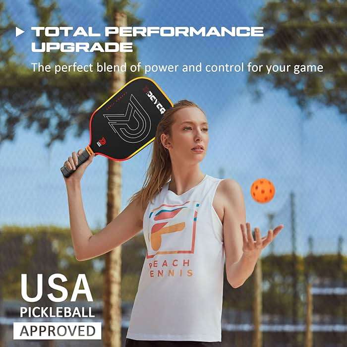 DGYGQ Pickleball Paddles with Polypropylene Honeycomb Core, T700SC Power Carbon Fiber Pickleball Paddle, Increased Power for Ultimate Spin & Consistency - Image 6