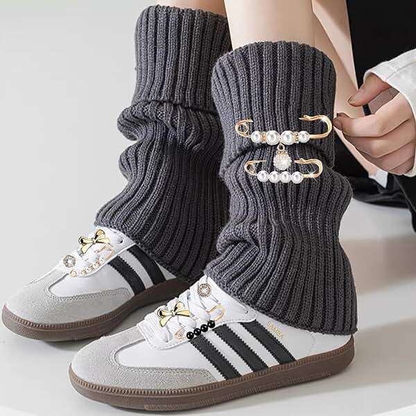 Pazpsar Shoe Charms for Sneakers, 42Pcs Ribbon Shoe Laces Women Shoelace Charms with Bows/Clips/Pins/Jewelry,Sock Shoe Decoration Charms,Shoe Jewelry for Sneakers,Hot Pink Shoe Accessories - Image 7