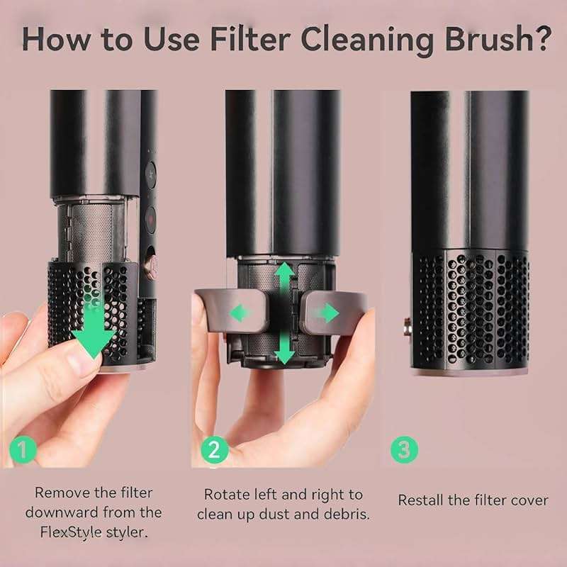 2pack Large Diffuser and Cleaning brush Attachment Compatible with Shark FlexStyle, Upgraded Bigger Diffuser Nozzle for Dryer Faster and Define Wavy, Curly, Coily Hair - Image 3