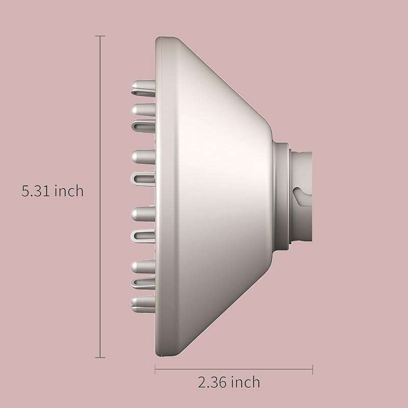 2pack Large Diffuser and Cleaning brush Attachment Compatible with Shark FlexStyle, Upgraded Bigger Diffuser Nozzle for Dryer Faster and Define Wavy, Curly, Coily Hair - Image 6