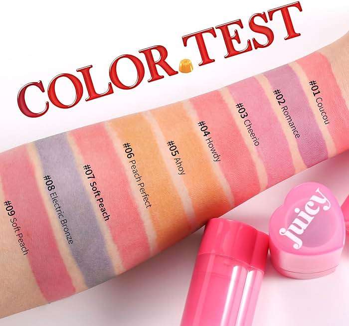 Multi-Use Water Jelly Tint Stick Sheer Lip & Cheek Stain Finish, 3-In-1 Cheek Blush & Eyeshadow & Lip Tinted Long-Lasting Moisture - 1,000+ Swipes Per Stick (#01, 0.32oz) - Image 2