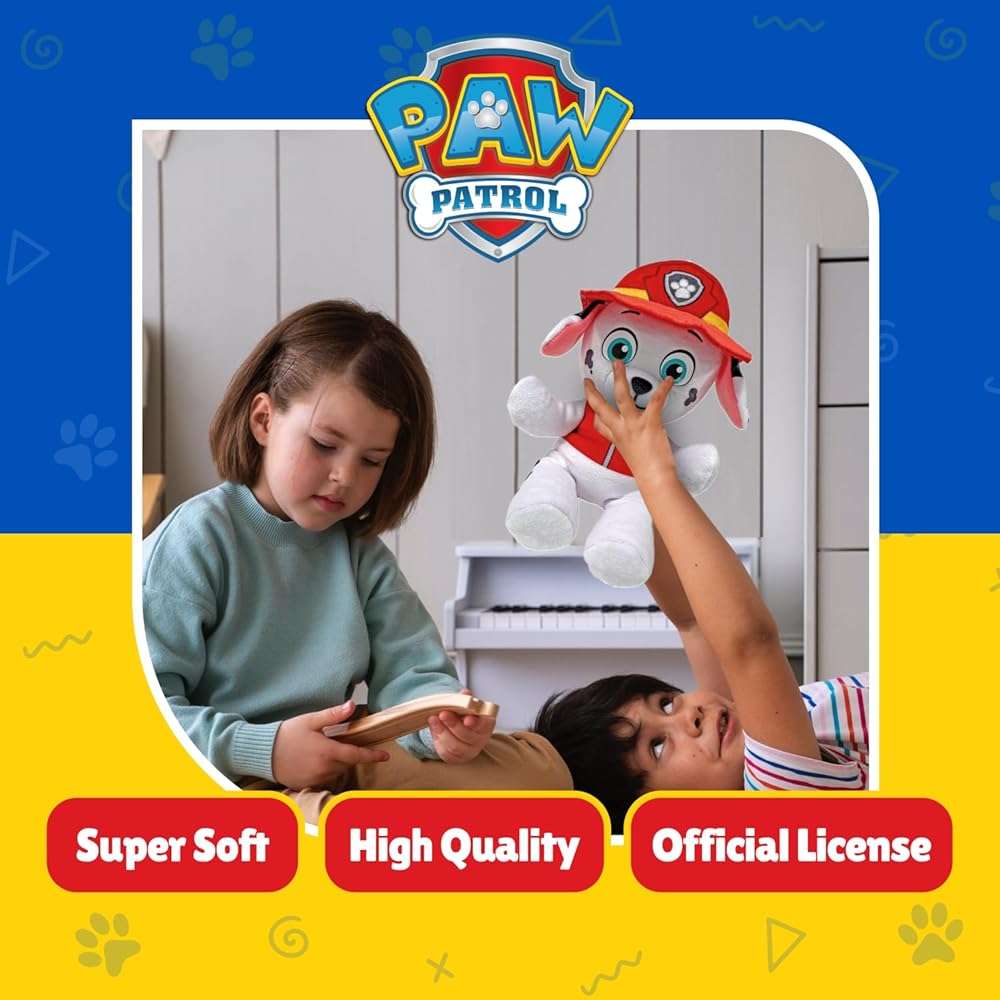 Ty - Paw Patrol Collection, Marshall, All the Heroes of the Puppy Team in Floppy Version, Soft Plush to Collect, Gift Idea for Young and Old - 20 cm - T44018 - Image 2
