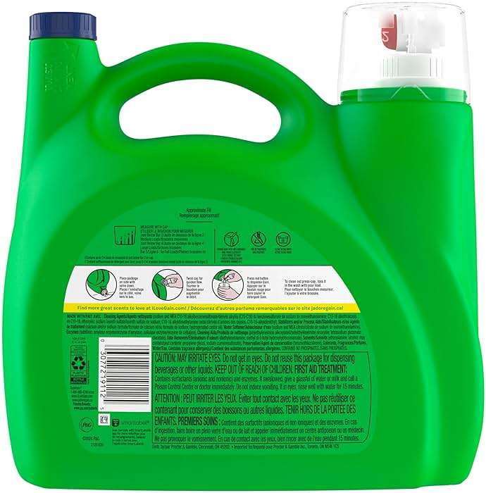 Gain Liquid Laundry Detergent with Odor Defense, Moonlight Breeze Scent, Laundry Soap For HE Washing Machines, 177 fl oz, 134 Loads (Packaging May Vary) - Image 13