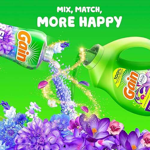 Gain Liquid Laundry Detergent with Odor Defense, Moonlight Breeze Scent, Laundry Soap For HE Washing Machines, 177 fl oz, 134 Loads (Packaging May Vary) - Image 9