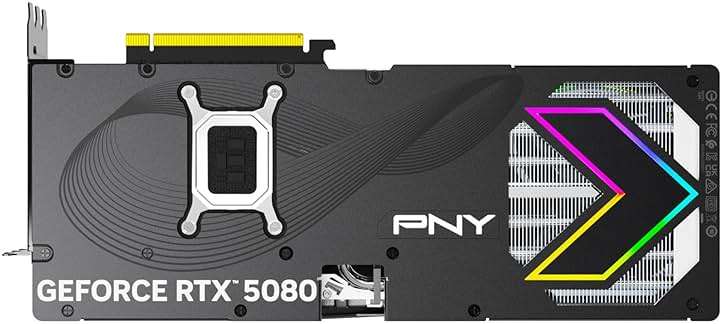 PNY NVIDIA GeForce RTX™ 5080 Epic-X™ ARGB OC Triple Fan, Graphics Card (16GB GDDR7, 256-bit, Boost Speed: 2775 MHz, PCIe® 5.0, HDMI®/DP 2.1, 2.99-Slot, NVIDIA Blackwell Architecture, DLSS 4) - Image 13