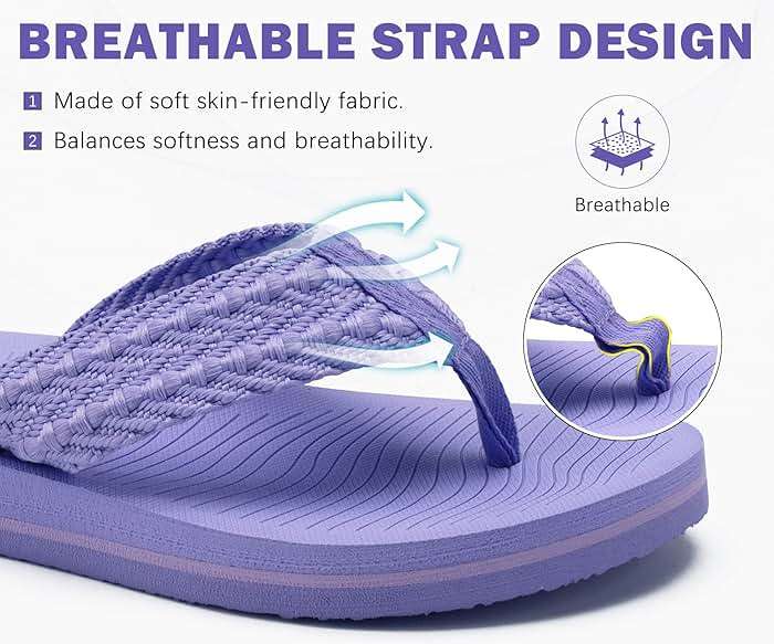 COFACE Womens Orthopedic Flip Flops Comfortable Orthotic Sandals Cushion Recovery Plantar Fasciitis Walking Slip On Ladies Flip Flops for Woman Size 5-11 - Image 5