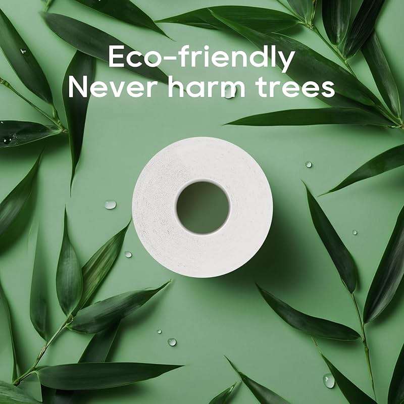 ECOLipak Bamboo Toilet Paper, Septic Safe Toilet Tissue, 24 Double Rolls, 320 Sheets Per Roll, Tree Free, Non Toxic, 2 Ply, Soft and Absorbent, Eco Friendly Dye-Free Paper - Image 8