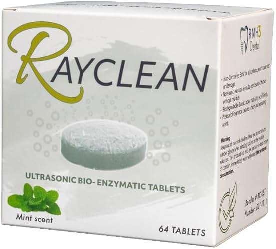 RayClean Dental Ultrasonic Cleaning Tablets – Instrument Cleaner for Dental Labs & Clinics – 64 Tablets - Image 3