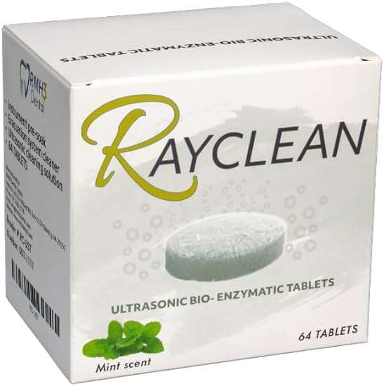 RayClean Dental Ultrasonic Cleaning Tablets – Instrument Cleaner for Dental Labs & Clinics – 64 Tablets - Image 4
