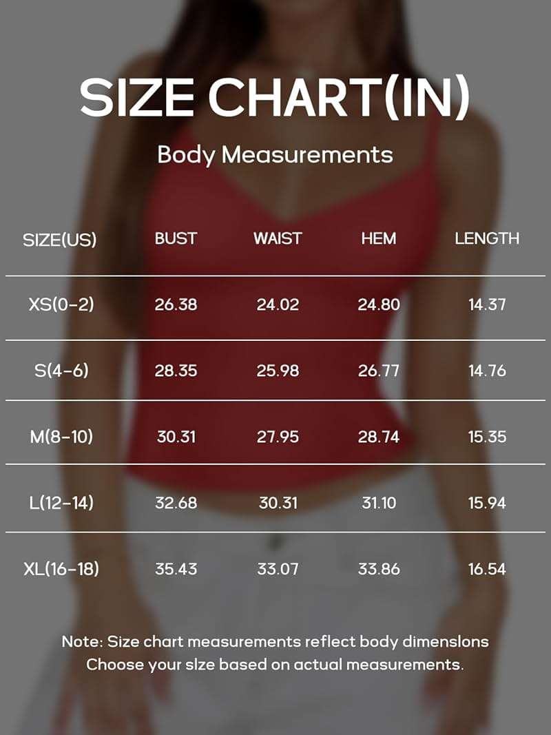 PINKMSTYLE Womens Spaghetti Strap Tank Tops V Neck Double Lined Going Out Summer Top - Image 3