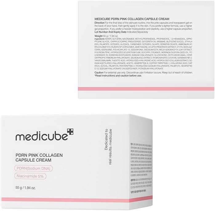 medicube Capsule Cream with Salmon DNA PDRN Pink Collagen | Lightweight Moisturizing Cream with PDRN, Niacinamide for Uneven Skin Tone and Texture, Glow hydration | Korean Skincare, 1.94 oz - Image 9