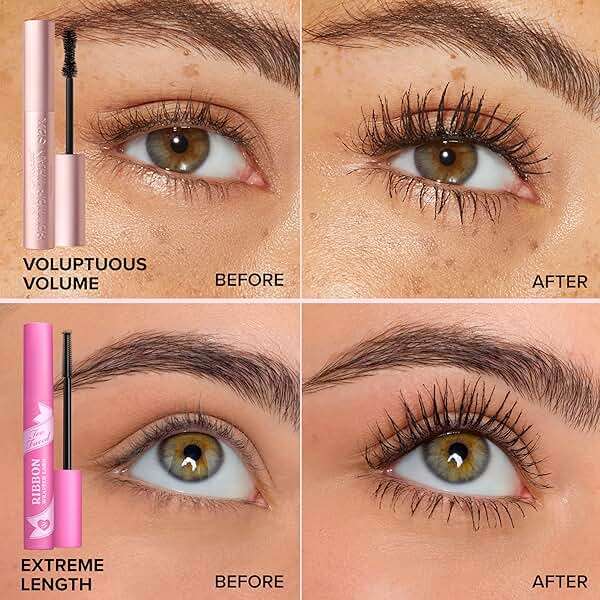 Too Faced Ribbon Wrapped Lash Mascara | Extreme Length Tubing Mascara with no Smudging, Flaking or Clumping - Image 3