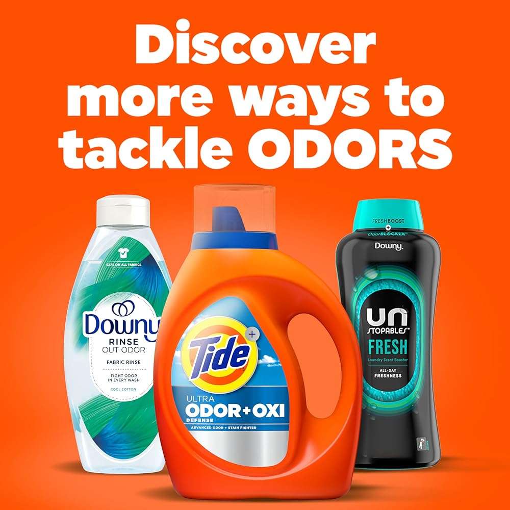 Tide Ultra Odor Defense Plus Oxi Liquid Laundry Detergent, 148 fl oz, 105 Loads, Advanced Odor and Stain Fighting Laundry Detergent Liquid - Image 10