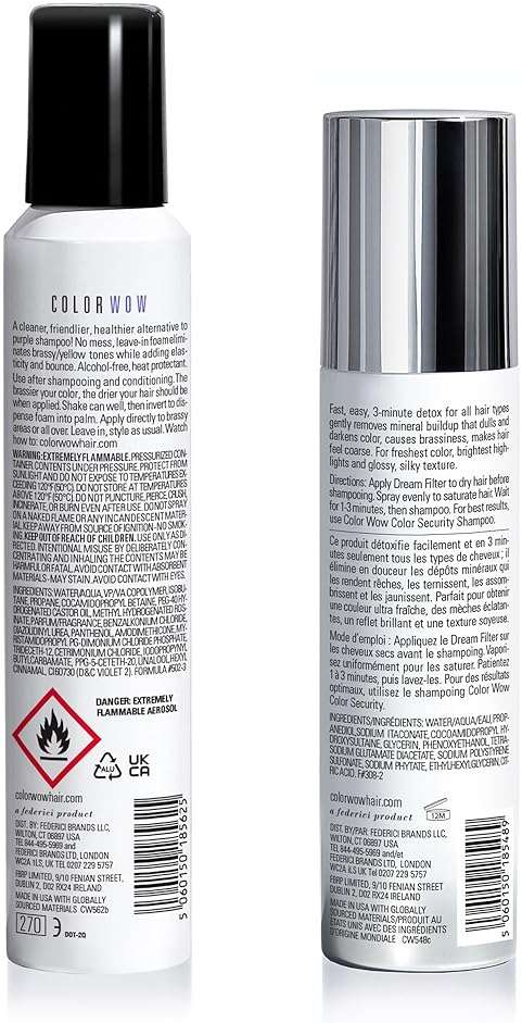COLOR WOW Crisis Kit for Blonde Hair Maintenance- Keep blonde hair bright, light and free of brassy, yellow tones with the power of DREAM FILTER and COLOR CONTROL PURPLE TONING FOAM - Image 2