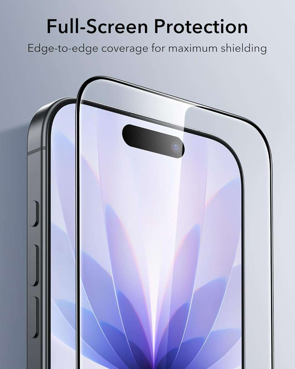 ESR 3 Pack for iPhone 17/iPhone 16 Pro Screen Protector, Military-Grade Shatterproof, 9H Hardness, Full Coverage Tempered Glass with Ultra Fit Tray - Image 6