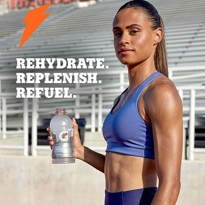 Gatorade Frost Thirst Quencher, Glacier Freeze, 12 Fl Oz Bottles, 24 Pack - Image 8