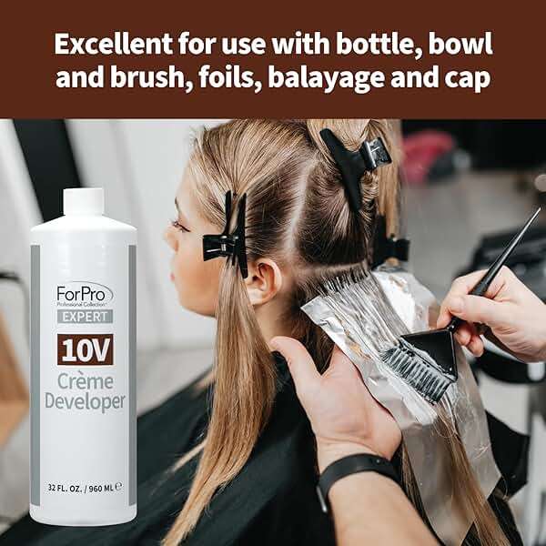 ForPro Expert 10 Volume Crème Developer, 32 Fl Oz – for Hair Lightening, Gray Coverage & Color Deposit with Minimum Lift - Image 5