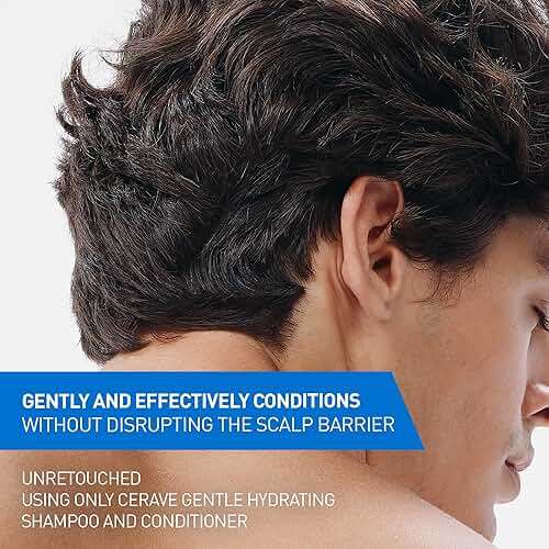 CeraVe Gentle Hydrating Conditioner, Hair Conditioner With Ceramides, Niacinamide & Hyaluronic Acid, Sulfate Free & Color Safe, Moisturizing Conditioner For All Hair & Scalp Types - Image 3