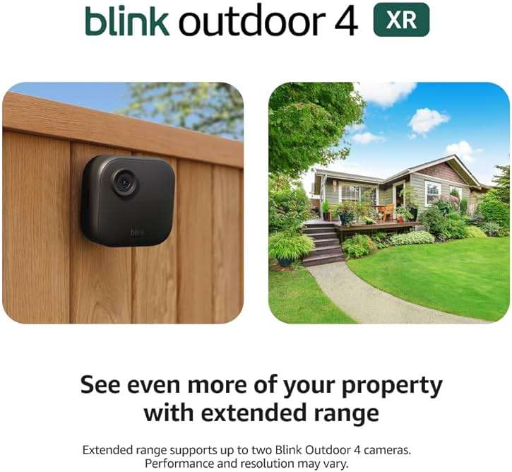 Blink Outdoor 4 XR – two-year battery wireless camera with 4x security coverage, 1000 ft open-air range or 400 ft with typical use — 4 camera system. - Image 6
