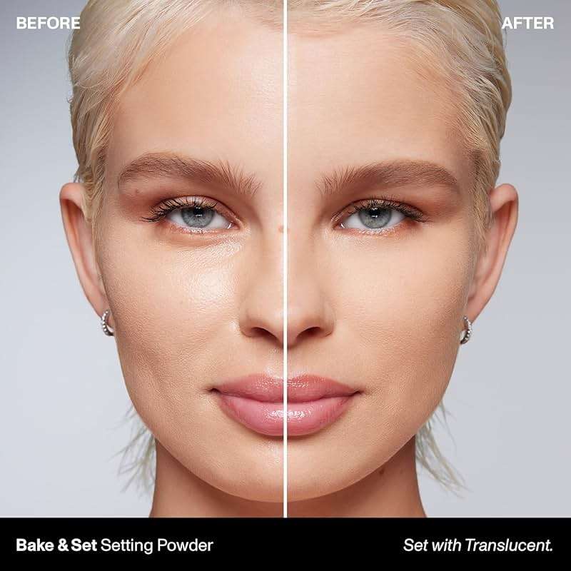 Morphe Mini Bake & Set Translucent Setting Powder - Lightweight, Talc-Free Finishing Powder for Face Makeup with a Soft, Natural Finish - Minimizes Shine for Up to 24HR - Translucent (0.09 oz) - Image 2