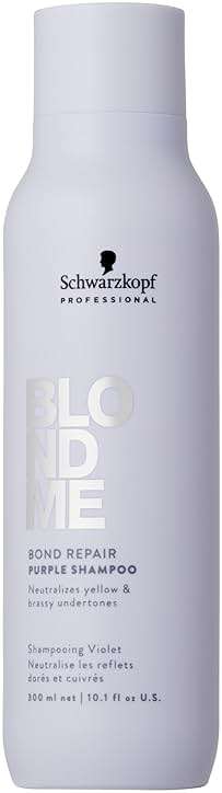 BlondMe Bond Repair Purple Shampoo for Blonde Hair | Neutralizes Yellow & Brassy Tones | Strengthens, Repairs, & Prevents Breakage | For Moisturized, Healthy-Looking Cool-Toned Blondes - Image 1