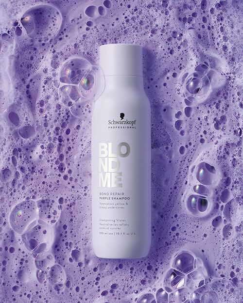 BlondMe Bond Repair Purple Shampoo for Blonde Hair | Neutralizes Yellow & Brassy Tones | Strengthens, Repairs, & Prevents Breakage | For Moisturized, Healthy-Looking Cool-Toned Blondes - Image 5