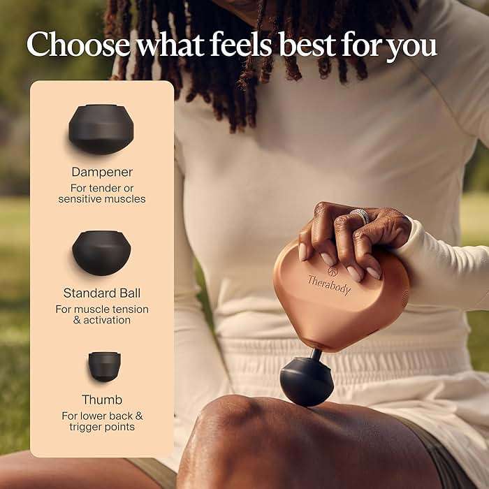 TheraGun Mini (3rd Generation) by Therabody – Ultra-Portable Massage Gun and Travel Essential for Fast, Effective Pain and Tension Relief Anywhere (Desert Rose) - Image 8