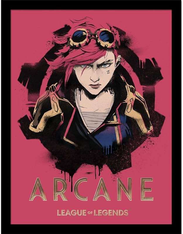 Pyramid International Arcane Vi 30 x 40 cm Framed Collector Print, Officially Licensed League of Legends Artwork, One Size - Image 1