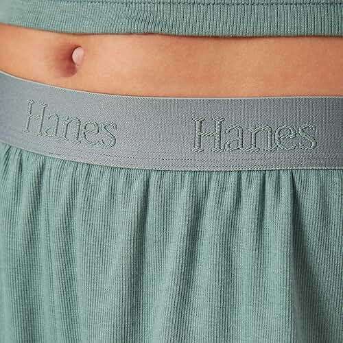 Hanes Women's Originals Pajama Shorts Pack, 2-Pack, Comfywear Pajamas for Women Set, Loungewear Clothing, Sleep Shorts - Image 4
