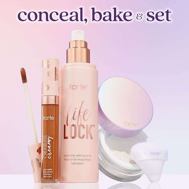tarte Life Lock Hydrating Setting Spray – 10-in-1 Weightless Mist with Hyaluronic Acid to Hydrate & Lock Long-Lasting Makeup, Waterproof, Sweatproof & Transfer-Resistant, Vegan & Cruelty Free - Image 9